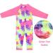 Baby Toddler Boy Swimsuit UPF 50+ Sun Protection Rash Guard Swimwear | Pink Fish Scales | 0-3 Years | 6-12 Months with Crotch Zipper - Buy Online on SooperMarket.com