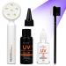 Hair Extension UV Glue V Light Hair Extension Glue 20g Waterproof Mild Transparent Glue Hair Glue UV Kit UV Light Hair Glue Remover Hair Extension Brush