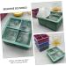 MAGICLULU 2pcs Silicone Ice Tray Mini Refrigerator Silicone Tray Cake Ice Making Mold Chocolate Candies Whisky 11.4X11.4CM Green - Buy Online on SooperMarket.com