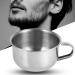 Restokki Stainless Steel Shaving Bowl | Metal Soap Cup for Man | Durable Foam Cleaning Tool - Buy Online on SooperMarket.com