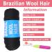 COOKOO 4 Roll Natural Black Brazilian Wool Hair Acrylic Yarn for African Crochet Hair - Jumbo Braids, Senegalese Twists, Faux Locs - 70G/Roll (1B) - Buy Online on SooperMarket.com