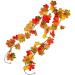 Cabilock 2 Pcs Simulated Maple Leaf Rattan Halloween Garland Maple Leaf Vines Silk Flower Artificial Ornament - Buy Online on SooperMarket.com