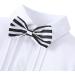 AmzBarley Baby Boys Gentlemans Outfit Suit | Kids Tuxedo Rompers | White 278 | 12-18 Months - Buy Online on SooperMarket.com