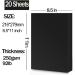20 Sheets Black Cardstock 8.5 x 11 - 250gsm for DIY Arts & Crafts, Invitations, Stationery, Scrapbooking - Christmas Cards Making Supplies - Buy Online on SooperMarket.com
