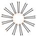 Mikinona 30pcs Disposable Eye Shadow Stick Double Ended Makeup Brush Eyeshadow Makeup Eye Shade Tool Plastic