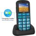 Uleway Senior Cell Phone - Large Button Dual SIM SOS No Contract - Perfect GSM Phone for Pensioners - Includes Charging Station - Blue - Buy Online on SooperMarket.com