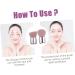 2pcs Mushroom Head Stucco Blush Brush Foundation Brush Mineral Brush Foundation Makeup - Buy Online on SooperMarket.com