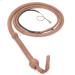 LB'S WHIP Indiana Jones Style 4 Foot 8 Plait Natural Tan Brown Leather Bullwhip Real Cowhide Leather Bull Whip