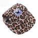 EGURS DOUS BASSEBALL HATES PEACE SUNBONNET SONNECTION HUNDACAP DISCHUT for small medium and large dogs and cats Leopard pattern XL