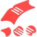 Baluue Eyeliner Eyelash Shield Eyelash Applicator Tool Women Eyeliner Stencils Red 10.3x3.8cm Red - Buy Online on SooperMarket.com