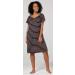 HAPPY MAMA Maternity Nursing Gown Nightshirt 1029 - Navy & Orange Stripes - Buy Online on SooperMarket.com