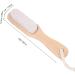 Foot file tote foot cuticle remover pedicure foot file skin callus pumice removal stone foot pedicure tool with wooden handle for pedicure and foot care - Buy Online on SooperMarket.com