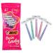 BIC Twin Lady Sensitive Razor 5 packs with 5 pieces each (25 pieces) one-way razor-with two blades for a thorough and precise shave
