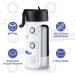 Kids 12oz Stainless Steel Insulated Water Bottle - BPA Free, Leak-Proof, White Racing Design - Keeps Drinks Hot/Cold - Ideal for School Boys and Girls - Buy Online on SooperMarket.com