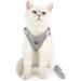Ranphy Cat Dishes with Leash - Breakproof Reflective Padding Harness for Small Cats | Soft Fabric Puppy Dishes | XS Size (Chest 26 cm) - Gray - Buy Online on SooperMarket.com