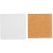 10 Pack White Unglazed Ceramic Tiles with Cork Backing Pads - 4.25 x 4.25 in Square - Ideal for Coasters DIY Crafts - Buy Online on SooperMarket.com