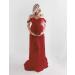 FEOYA Maxi Maternity Dress Chiffon Lace Strapless Gown | Red | Split Front | Photography | Full Length - Buy Online on SooperMarket.com