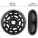 AOWESM 64mm Inline Skate Wheels w/ABEC-9 Bearings - 4 Pack Black | Roller Skates, Pelican Storm Case, Roller Board Bag, Luggage Suitcase, Water Rower Seat, Lathe Rest - Buy Online on SooperMarket.com