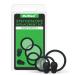Stethoscope Replacement Parts Diaphragm and Ear Tips Kit Adult Pediatric Compatible with Littman Cardiology 40016 Replacement for Littmann Classic for littmann Stethoscope Replacement Parts Black