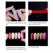 10PCs Transparent Nail Art Tips Display Stand | Double-Sided Adhesive Tape | Acrylic Strip Display for Home & Salon Use | DIY Nail Accessories - Buy Online on SooperMarket.com