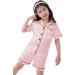 SWOMOG Kids Silk Pyjamas Short Sleeve Satin PJs Set - Sakura Pink - Ages 10-11 Years - Buy Online on SooperMarket.com