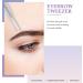 Yuuinnter Silver Tone Slanted Flat Tip Metal Hair Eyebrow Tweezer Cosmetic Tool for Lady - Buy Online on SooperMarket.com