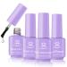 Makartt 4pcs Gel Base and Top Coat& Nail Dehydrator and Primer Kit, Long Lasting Nail Prep Tool for Gel Nail Polish Acrylic Powder Nail Art Design 4pcs Set