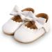 RVROVIC Baby Girl Princess Mary Jane Moccasins | Soft Sole Crib Shoes 0-6 Months (B White) - Buy Online on SooperMarket.com