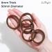 Soul Project Hair Tie Scrunchies - Colorful Rubber Bands for Girls & Women | Universal Elastic Hair Accessories - Buy Online on SooperMarket.com