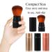 Vtrem 34 Colors Kabuki Foundation Brush Retractable Red Black Travel Makeup Brush Set - Buy Online on SooperMarket.com