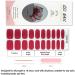 Foyute Semi Cured Gel Nail Strips 20 Pcs Soft Self-Adhesive Gel Nail Polish Wraps Sticker for Salon-Quality Manicure Set Long Lasting Easy to Apply & Remove Nail File & Wooden Stick (Red) - Buy Online on SooperMarket.com