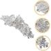 HAPINARY Rhinestone Hair Clip Headwear for Women Flower Hair Clips for Women Rhinestone Flower Hair Clip Girl Headdress Flower Hair Barrette Sparkly Hair Clip Hair Accessory Bride Abs - Buy Online on SooperMarket.com