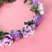 KALLORY Purple Flower Crown Headband for Bridesmaids & Flower Girls - Buy Online on SooperMarket.com