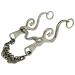 Kandare Spanish Baroque Portugi Show 12.5 13.5 15.5 16.5 gold or silver colors Tysons including chin chain (12.5 silver colors) 12.5 silver colors