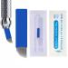 30Pcs Disposable Eyebrow Microblading Needles Lip Tattooing Microblades Permanent Makeup Blades for Single Use Only (18needle) blue