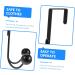 NAMOARLY 2pcs Double Hook Wall Mounted Clothes Rack Door Clothes Hangers Punch- Hook Back Door Nail 14x9cm Black - Buy Online on SooperMarket.com