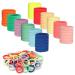 Elastic Hair Bands Hair Ties for Girls  100Pcs Seamless Hair Bands No Damage Pony Tails Holders for Thin Thick Hair Cute Fabric Hair Ties for Women (2 Inch in Diameter  Mix Color) Multicolor-100PCS