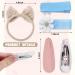 Beautiful 12-Part Baby Girl Headband Set - Cute Hair Accessories for Newborns & Toddlers | Embroidered Clips & Elastic Bands - Buy Online on SooperMarket.com