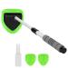 X Xindell car window cleaner - 24 inch windshield cleaning tool with spray bottle microfiber bonnet - pull -out car wash kit with long soft sponge handle