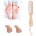 Foot file tote foot cuticle remover pedicure foot file skin callus pumice removal stone foot pedicure tool with wooden handle for pedicure and foot care - Buy Online on SooperMarket.com