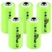 Exell Battery (5-PACK) 1.2V 700mAh 2/3AA NiMH Button top Rechargeable Batteries Compatible with Dust busters handheld data loggers Gas Meter Devices