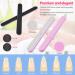MORGLES 500pcs Clear Coffin Nail Tips Set - Professional Acrylic Nails Kit with Glues, Clipper, Files, and Cuticle Tools - Buy Online on SooperMarket.com