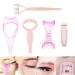5 in 1 Eyelash Application Tool Kit Eyelash Applicator Tool Eyelash Curlers Eyelash Comb Makeup Eyelash Tool Eyeliner Mascara Shield Eyelash Separator Tool Lash Curler
