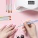 TEOYALL 7 PCS Gel Nail Brushes Set - Oval Flat & Builder Tips for Poly Gel Extension - Multicolor Nail Art Brushes - Buy Online on SooperMarket.com