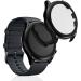 kwmobile Cover for Huami Amazfit GTR 3 / GTR 3 Pro - Set of 2 Black/Black Tempered Glass with Plastic Frame - Buy Online on SooperMarket.com