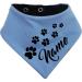 Small grate of bilateral multicolor dogs turning cloth (FB: light blue navy) (Gr.2- HU 31-35 cm) with the name of your animal size.