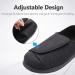 MEJORMEN Women's Diabetic Edema Slippers - Wide Width Orthopedic Shoes for Elderly with Adjustable Closures - Black, Size 10 - Buy Online on SooperMarket.com