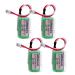 4 Pcs CJ1W-BAT01 3V 1000mAh Battery for CJ1M CJ1G CJ2M CJ2G CP1E CP1L CP1H COMP-311 PLC Controller with Plug