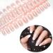 SIUSIO 240 Pcs Ombre French Coffin Nails - Full Cover UV Top Coat Acrylic Nail Art Tips Set (Holo Glitter) - Ship Worldwide - Buy Online on SooperMarket.com