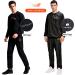 HOTSUIT Sauna Suit Men XX-Large Anti-Rip Sweat Suits for Gym Boxing Workouts - Black Jacket & Pants - Buy Online on SooperMarket.com